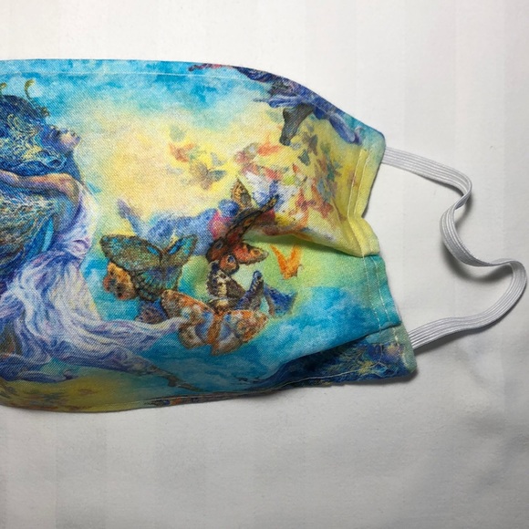 FACE MASK FAIRIES ANGEL BUTTERFLIES - Picture 4 of 6